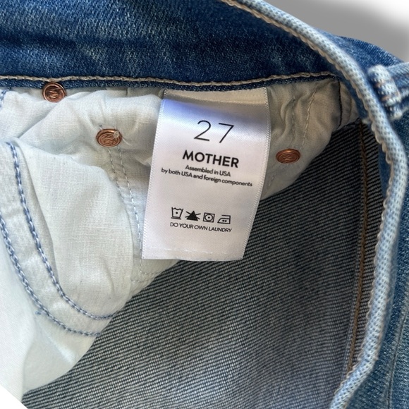 Mother The Tomcat Layover Medium Wash Jeans size 27 - Picture 4 of 6